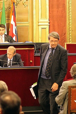 Il manager Fiat Paolo Rebaudengo in Sala Rossa - (Fonte Repubblica)